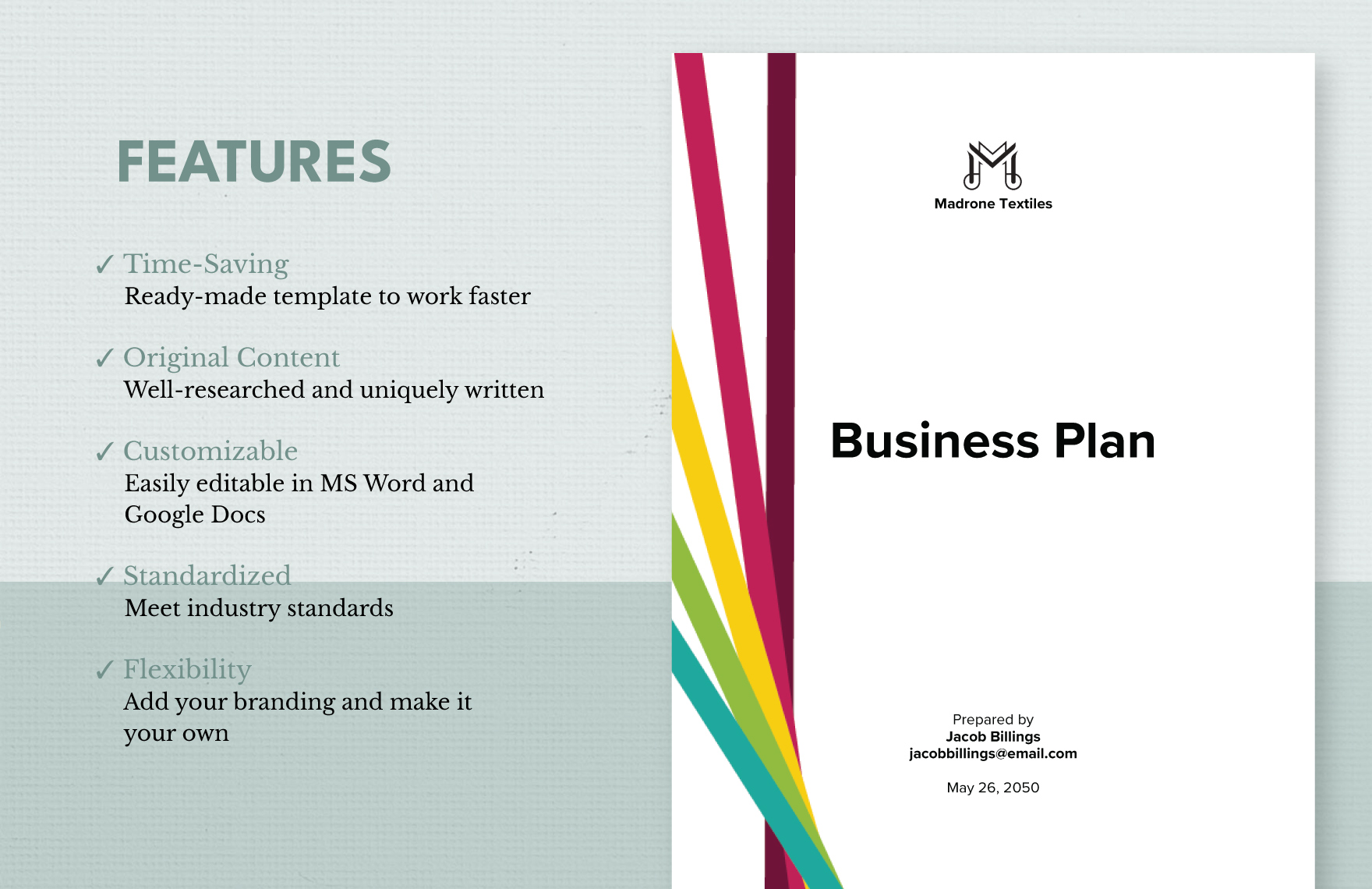 Written Business Plan Template