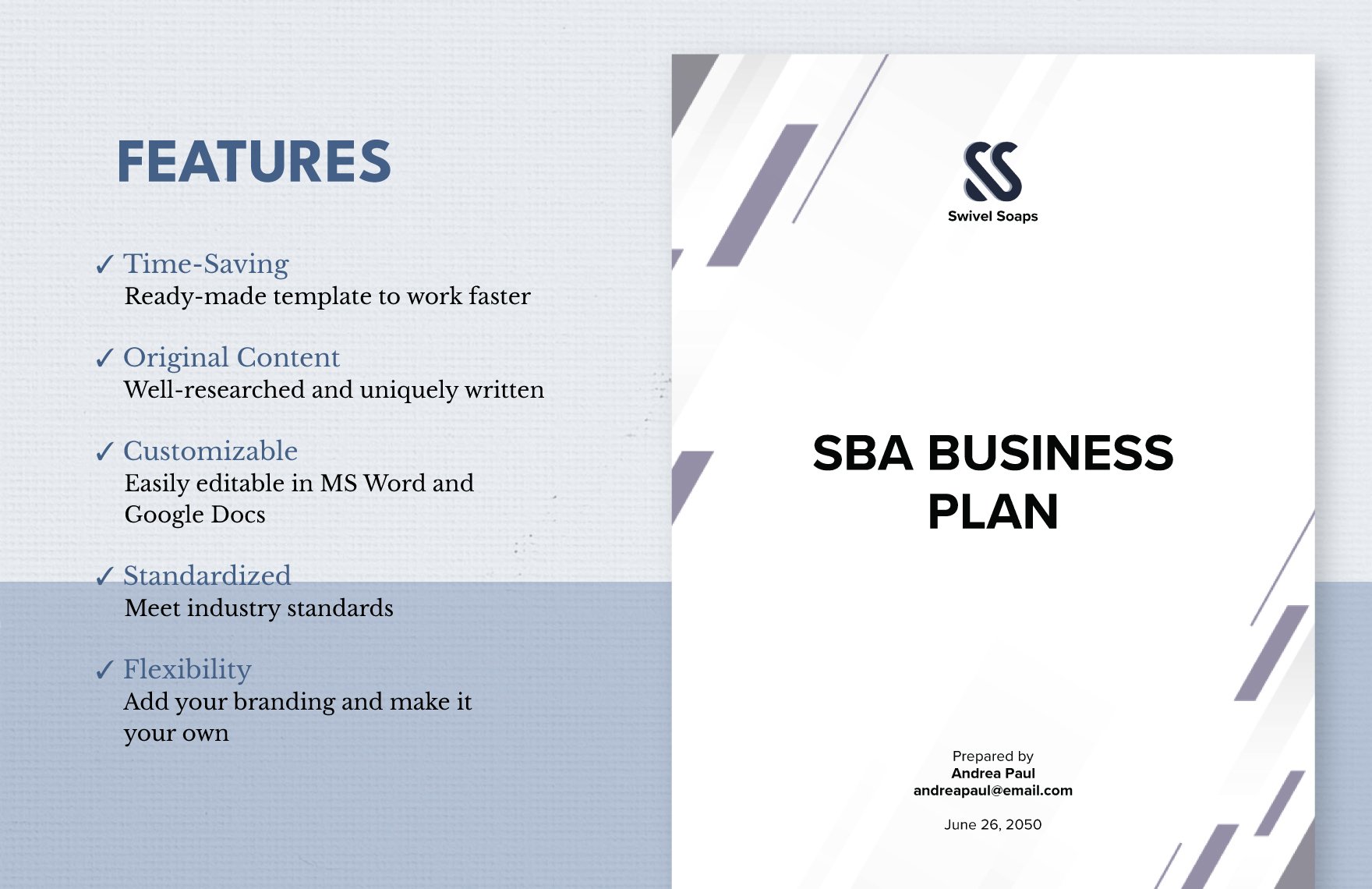 SBA Business Plan Template