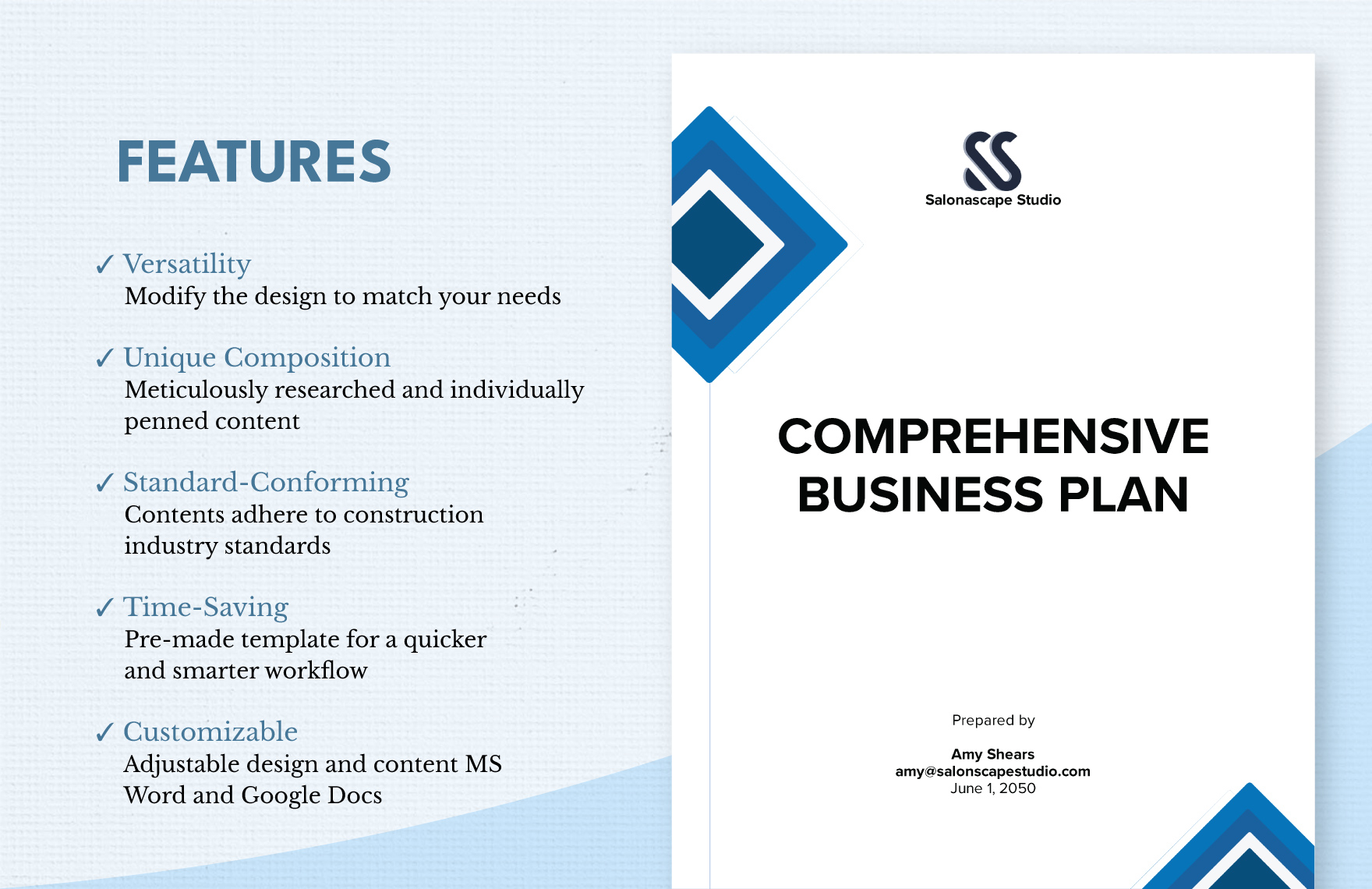 Comprehensive Business Plan Template