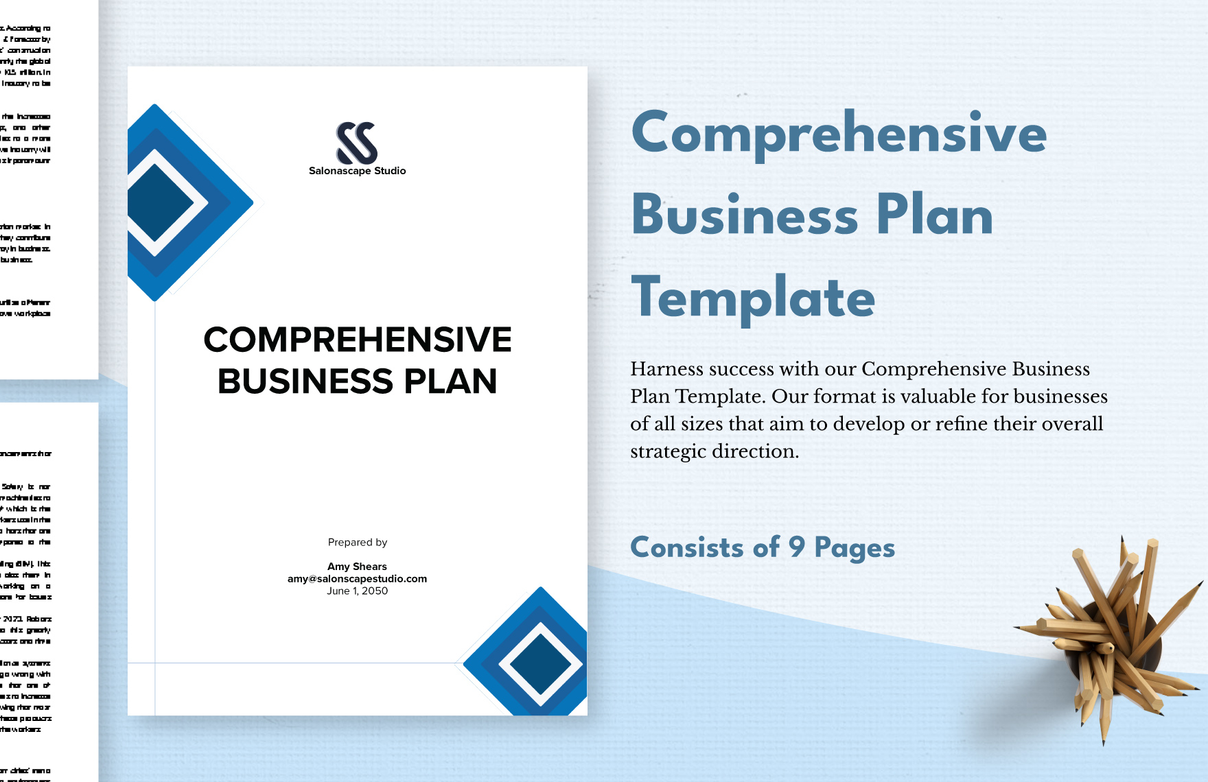 Comprehensive Business Plan Template Download In Word Google Docs 