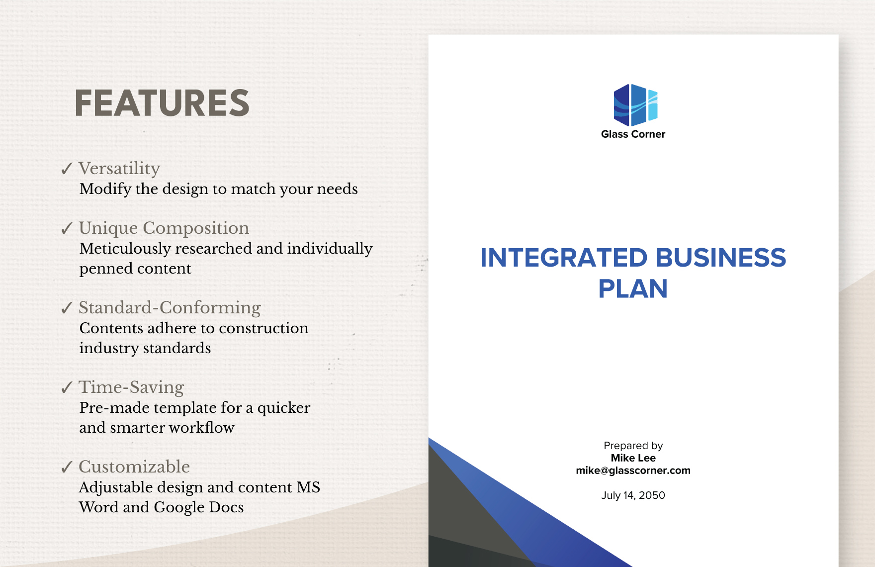 Integrated Business Plan Template