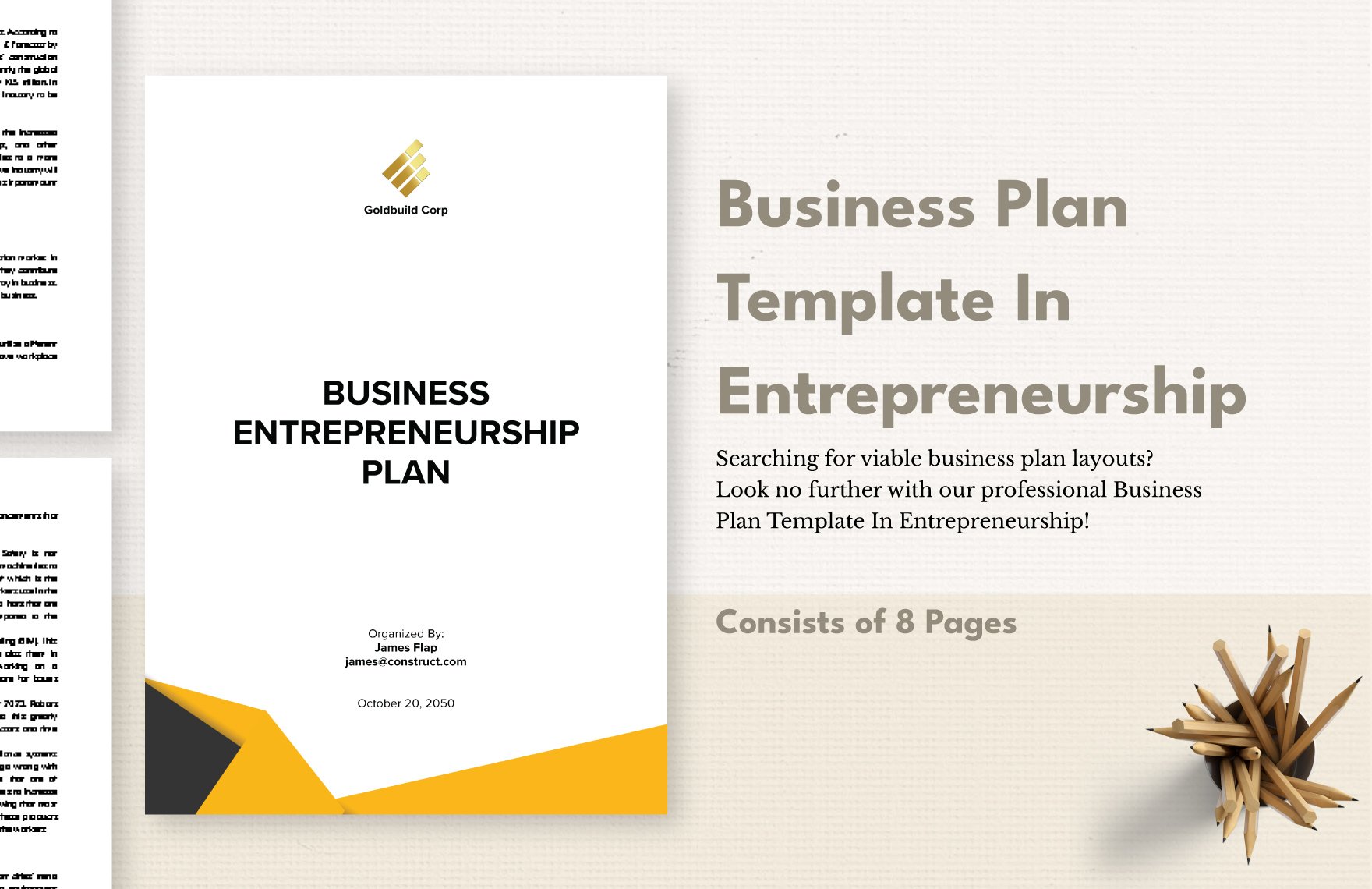 Business Plan Template In Entrepreneurship