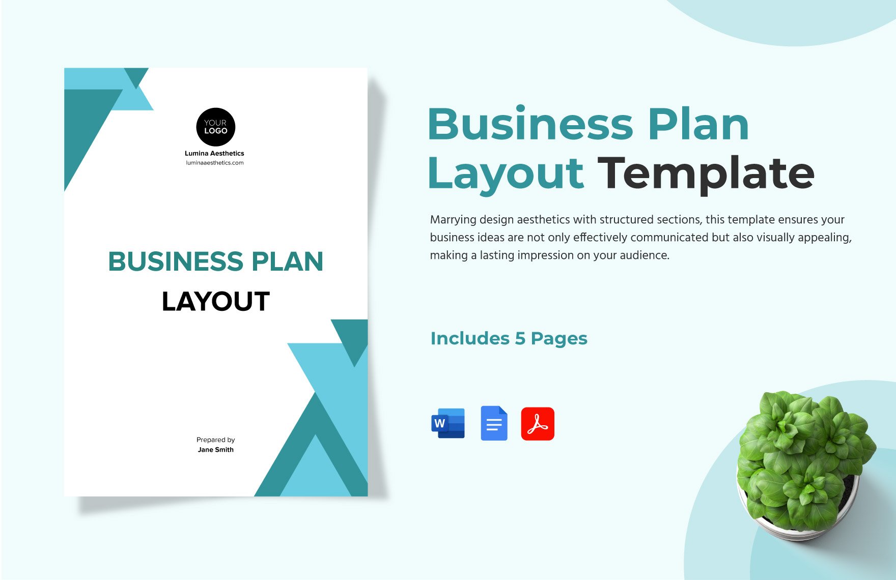 Business Plan Layout Template