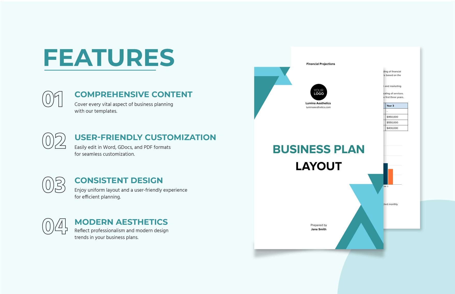 Business Plan Layout Template - Download in Word, Google Docs, PDF ...