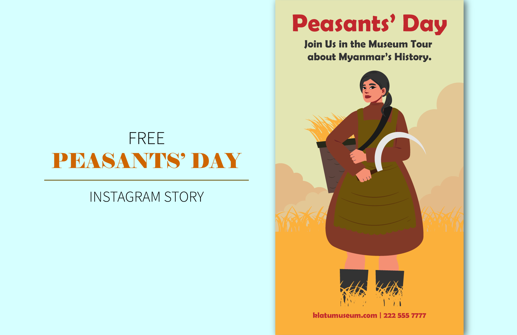 Peasants Day  Instagram Story