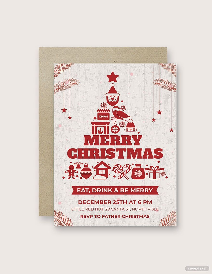 Creative Christmas Invitation Template