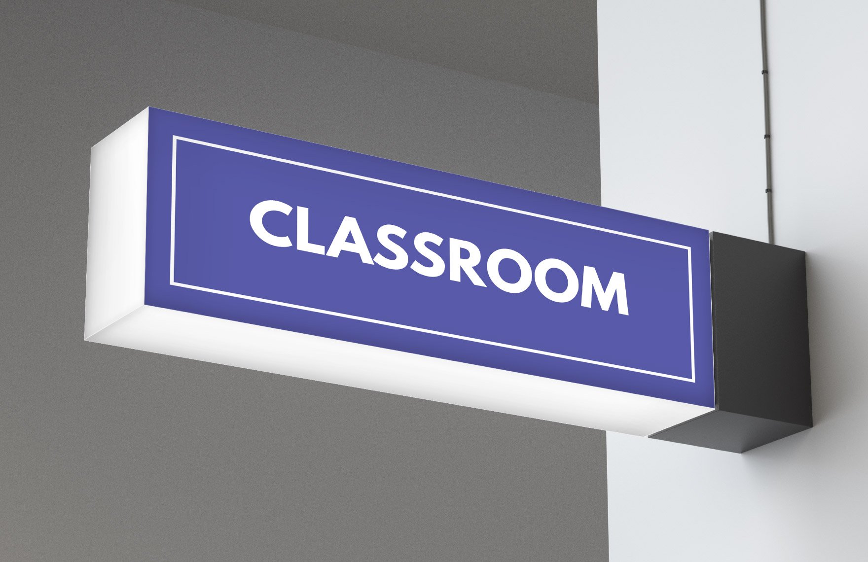 School Classroom Sign Template