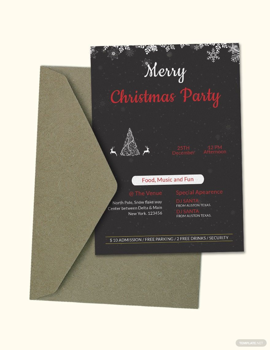 Creative Christmas Party Invitation Template