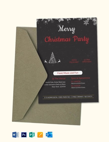 Creative Christmas Party Invitation 