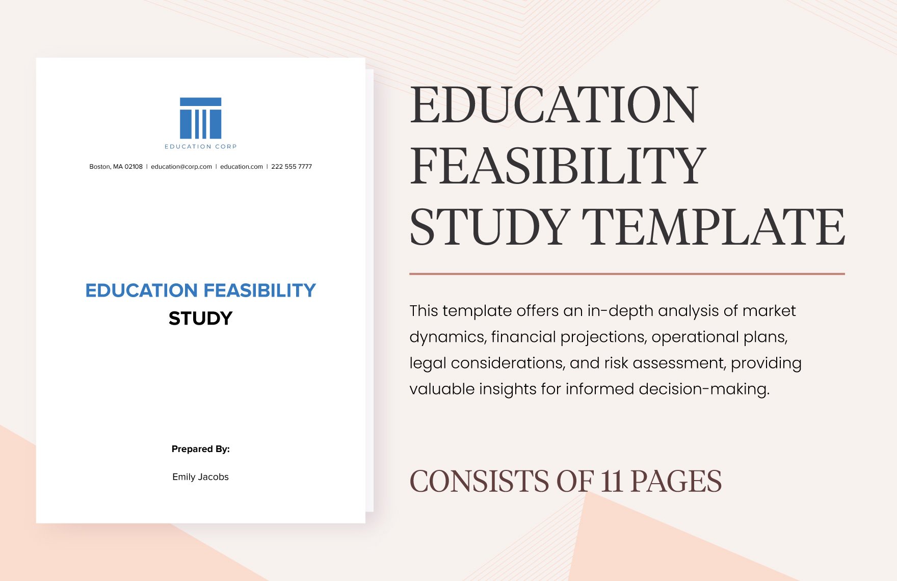 Education Feasibility Study Template in Word, Google Docs, PDF