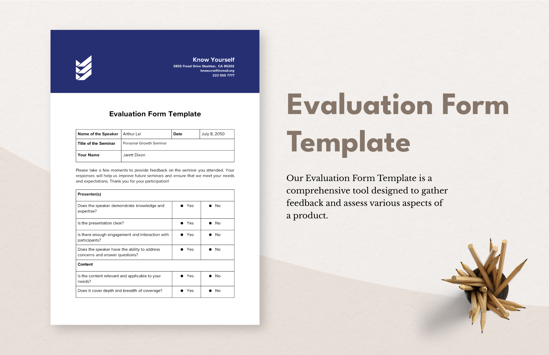 Free Evaluation Form Template Download in Word, Google Docs, PDF