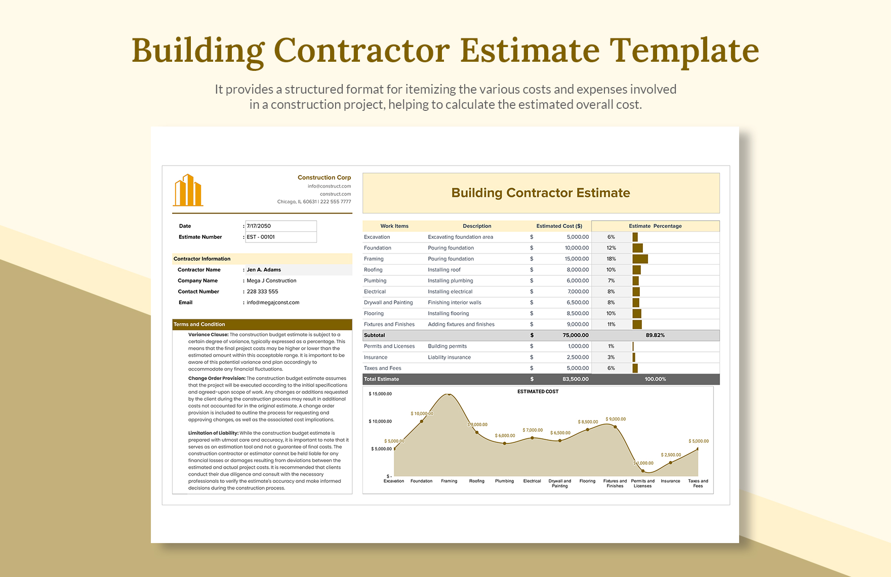 Construction Estimate Excel Template Astra edu pl Construction Estimate Excel Template Astra edu pl