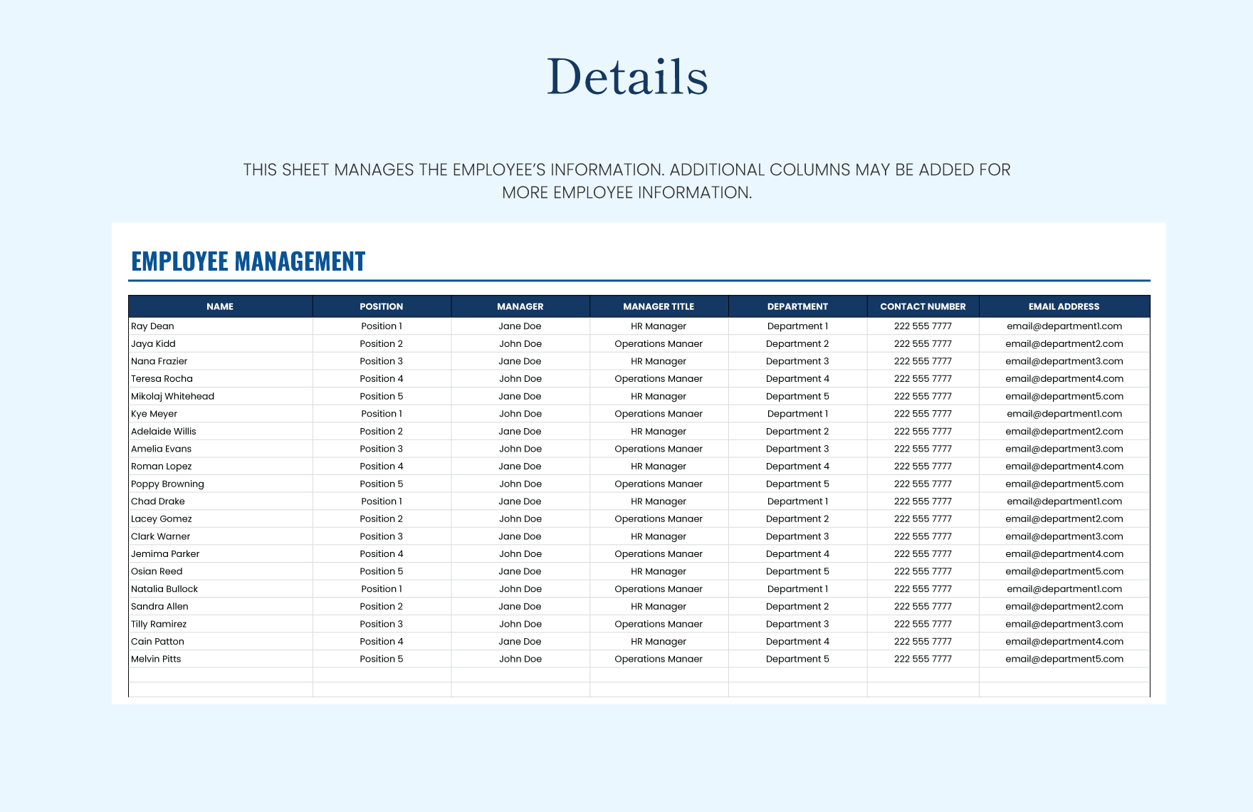 Expense Report Template