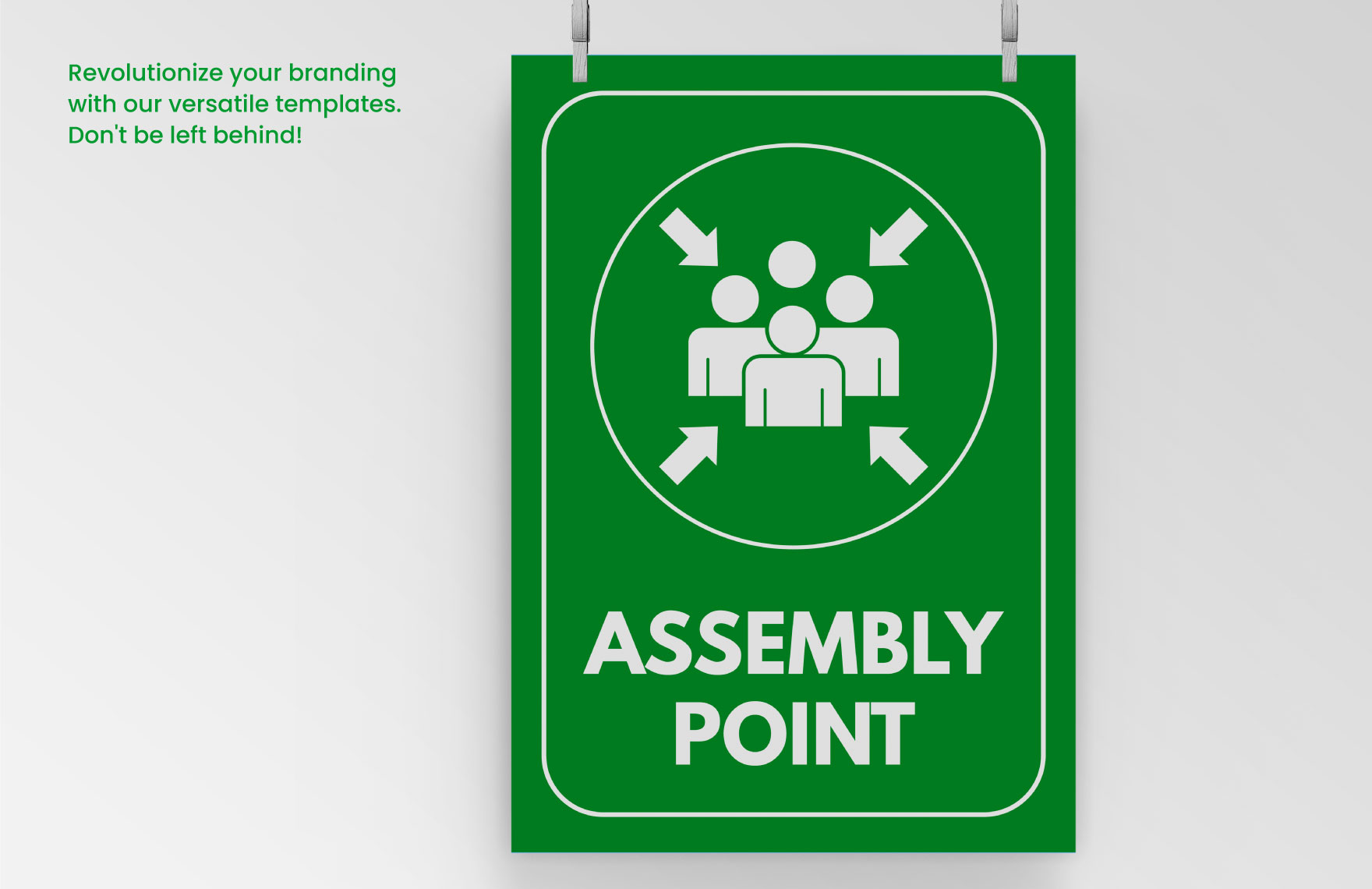 School Assembly Point Sign Template