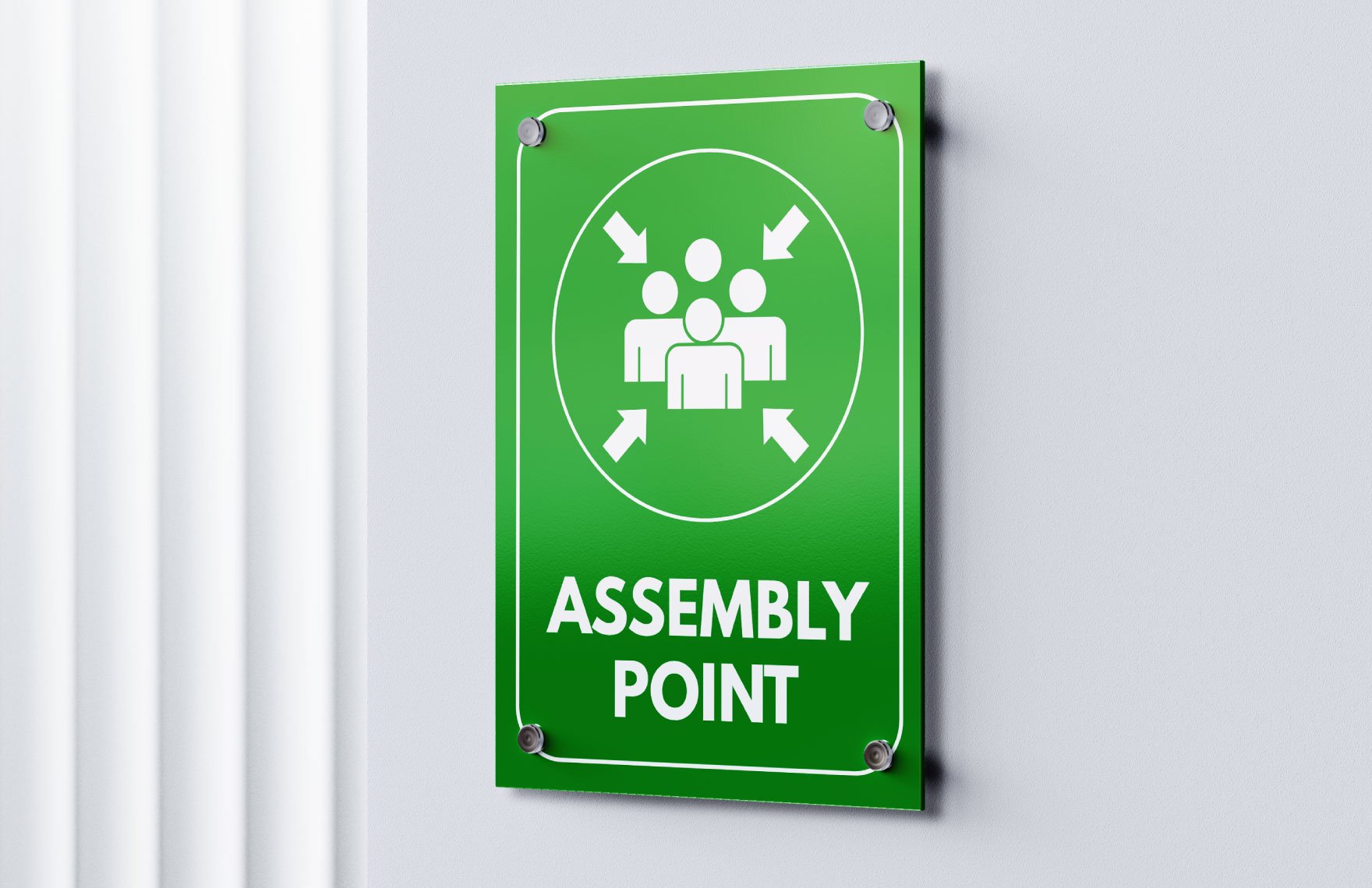 School Assembly Point Sign Template