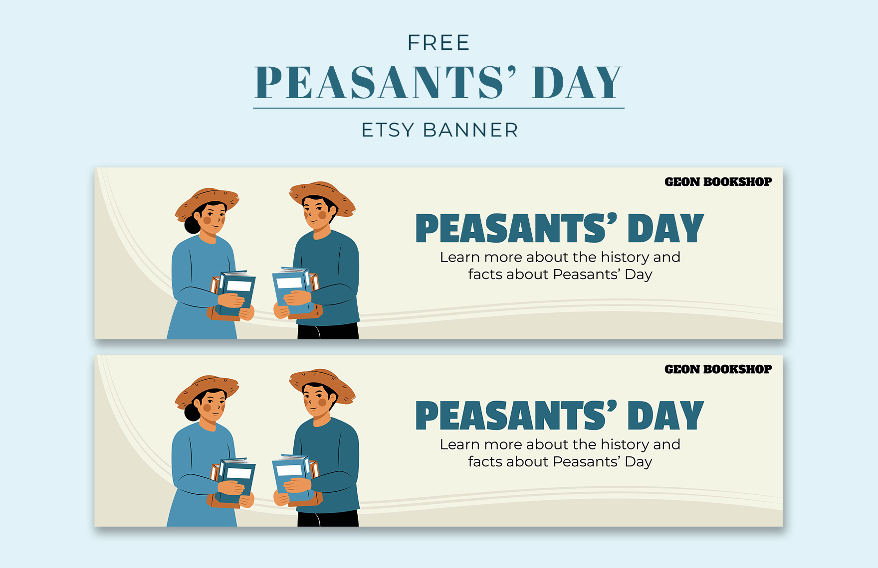 Peasant's Day Etsy Banner