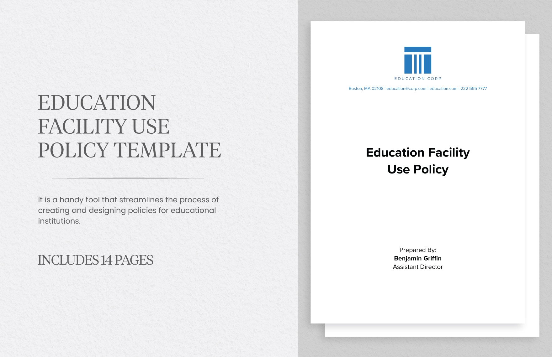 Education Facility Use Policy Template