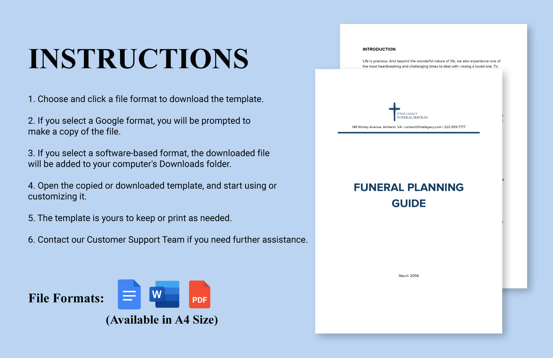 Complete Funeral Planning Guide Template