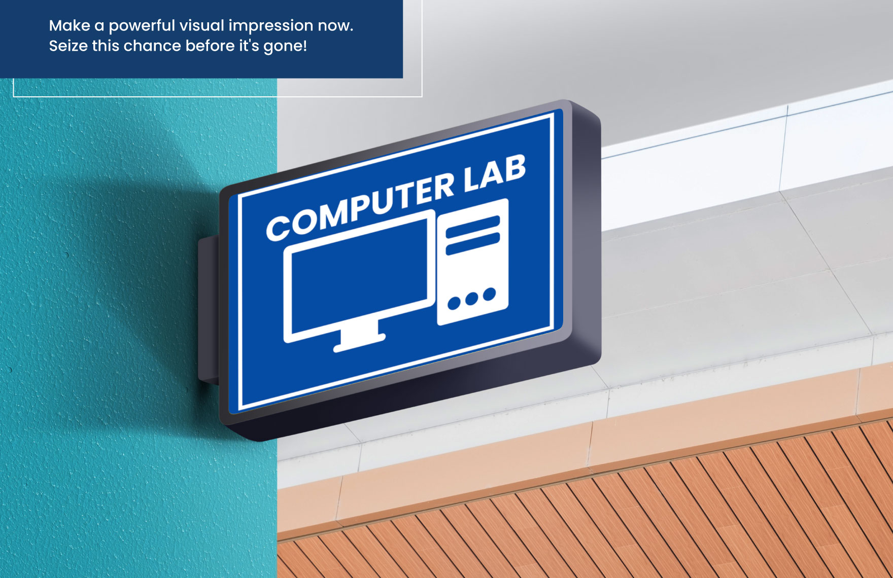 School Computer Lab Sign Template