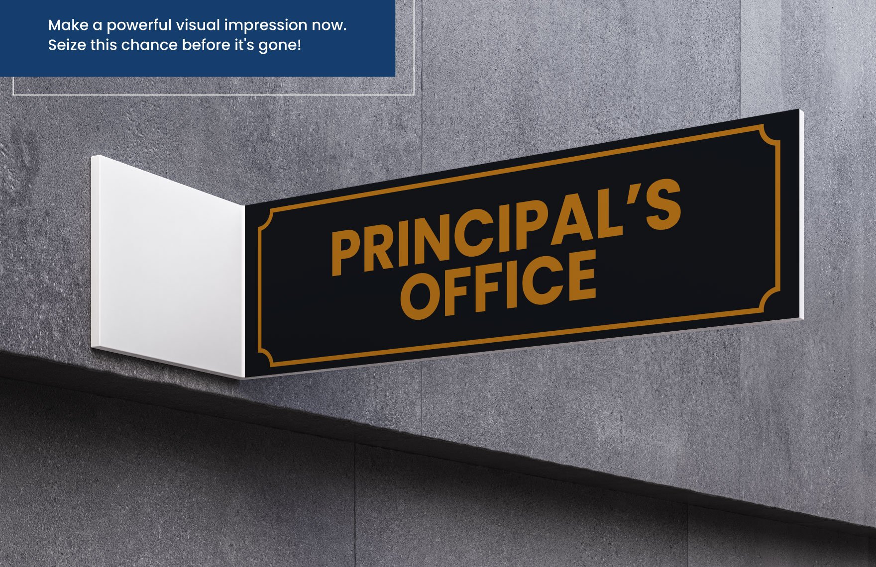 School Principal's Office Sign Template