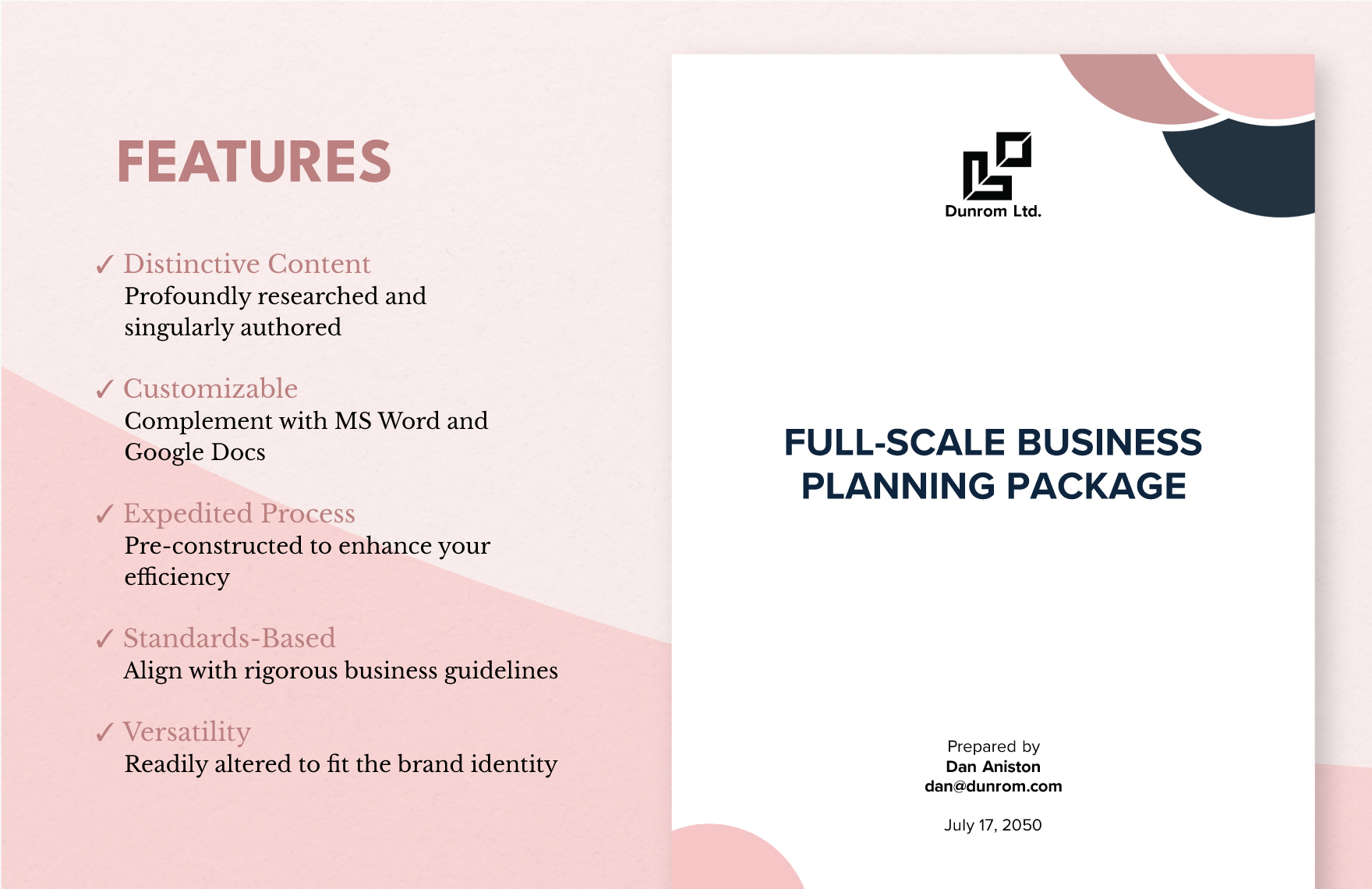 Full-scale Business Planning Package