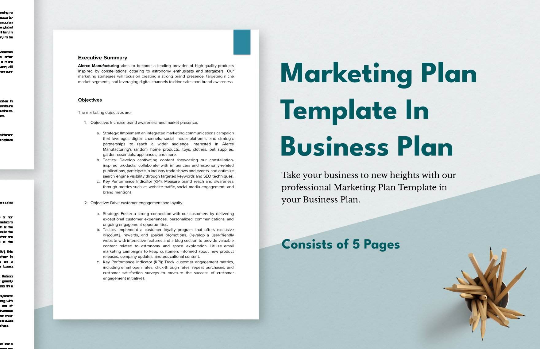 Marketing Plan Template In Business Plan