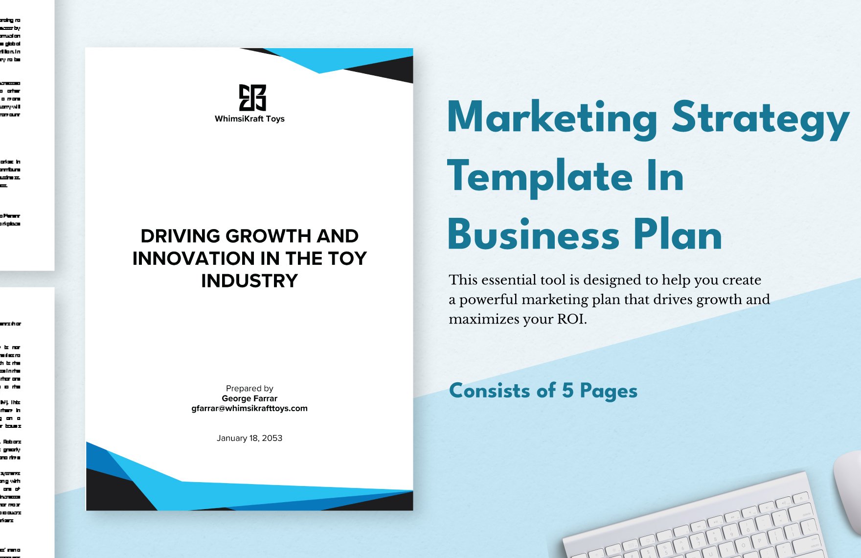 Marketing Strategy Template In Business Plan