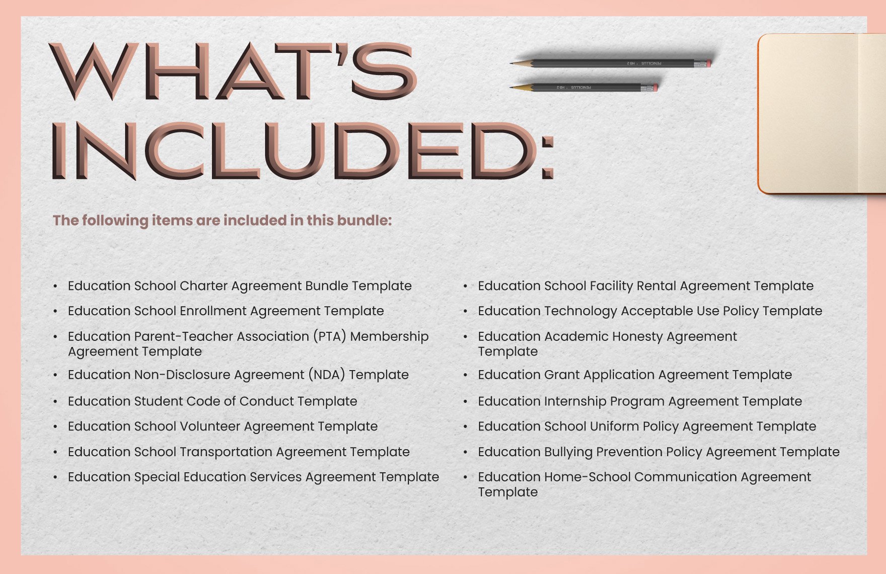 10+ Education Agreement Template Bundle