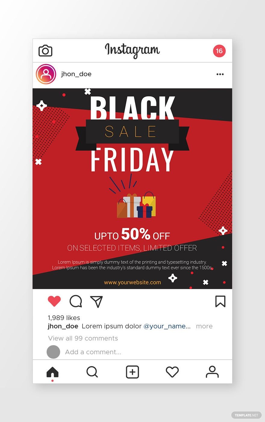 Free Black Friday Sale Instagram Template