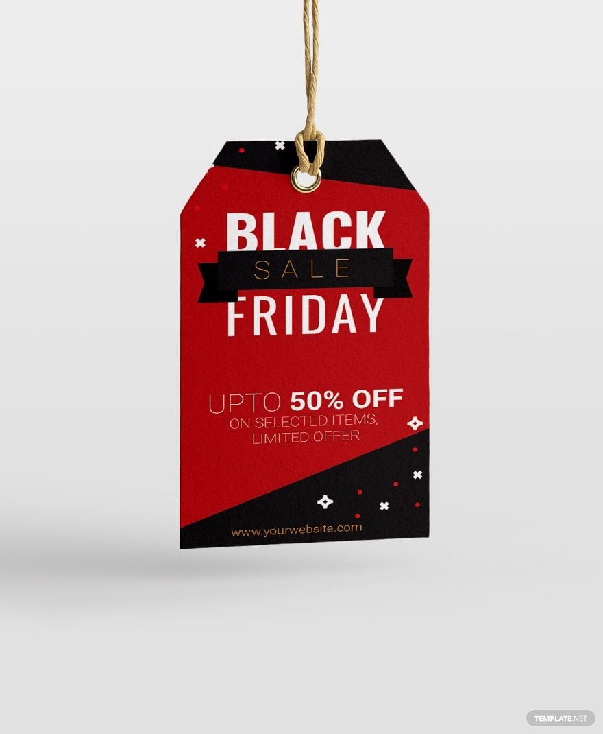 Black Friday sale Tag Template