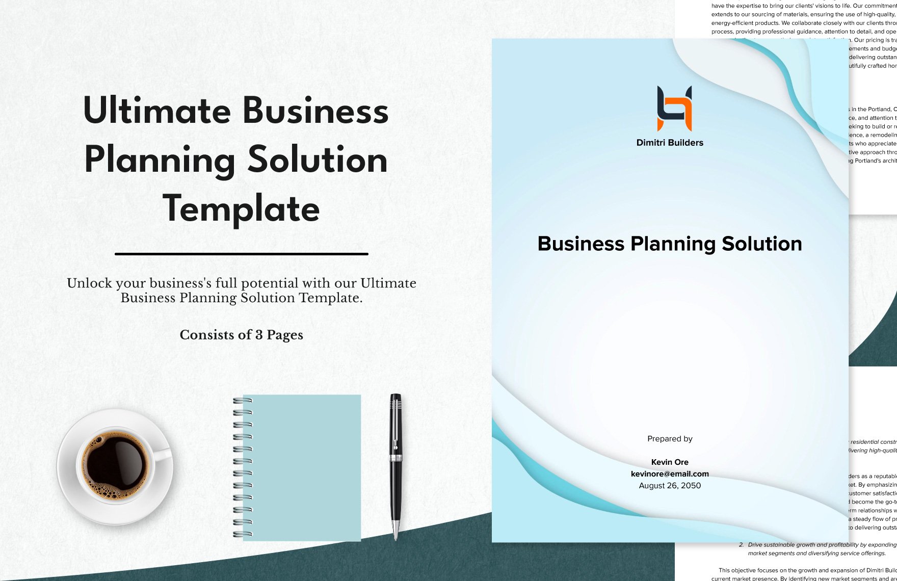 Ultimate Business Planning Solution Template in Word, Google Docs, PDF