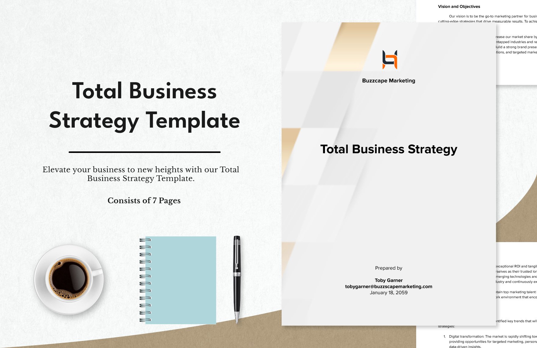 Total Business Strategy Template in Word, Google Docs, PDF