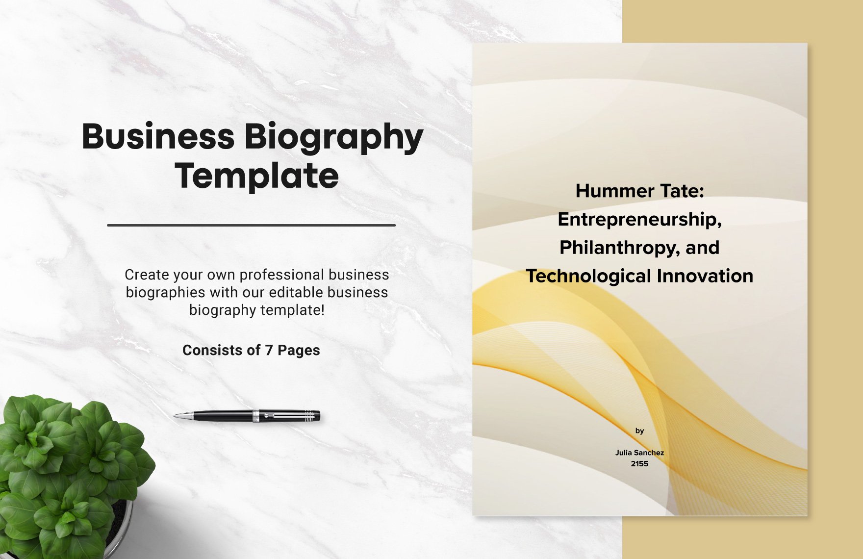 Business Biography Template