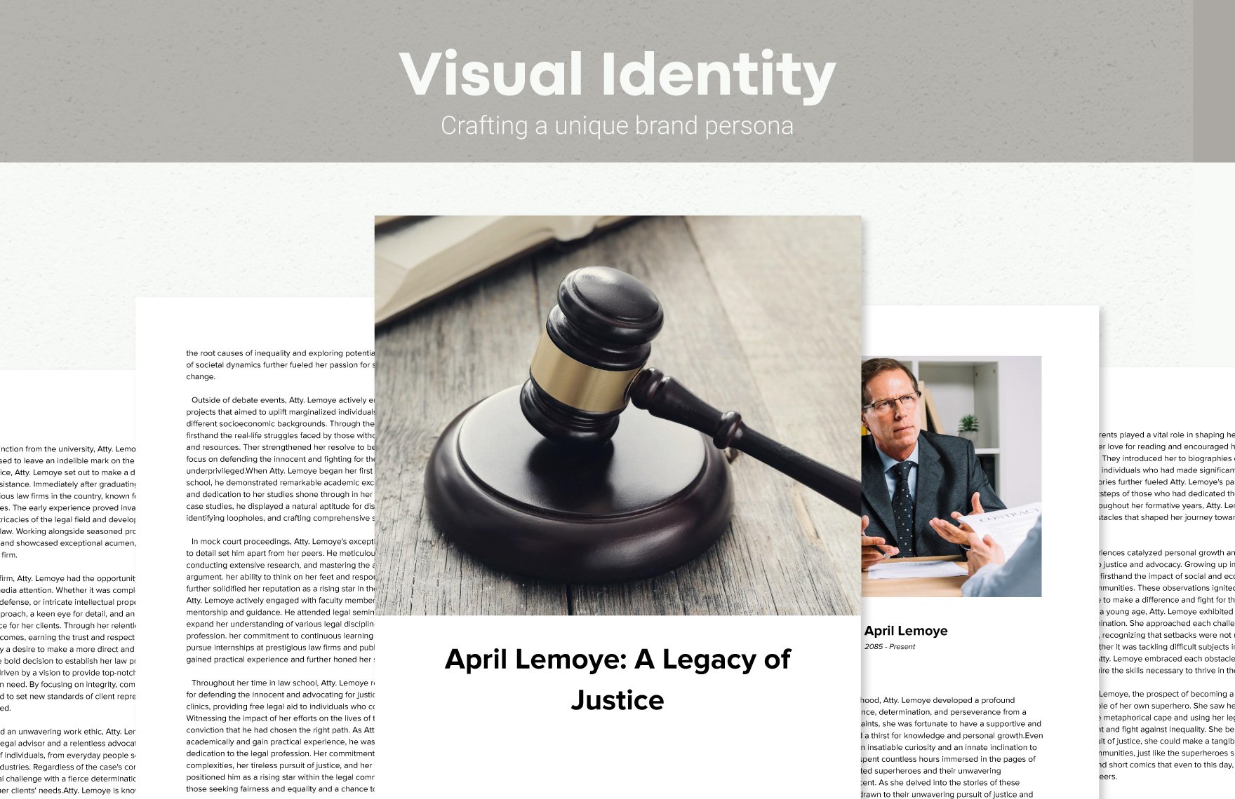 Attorney Biography Template