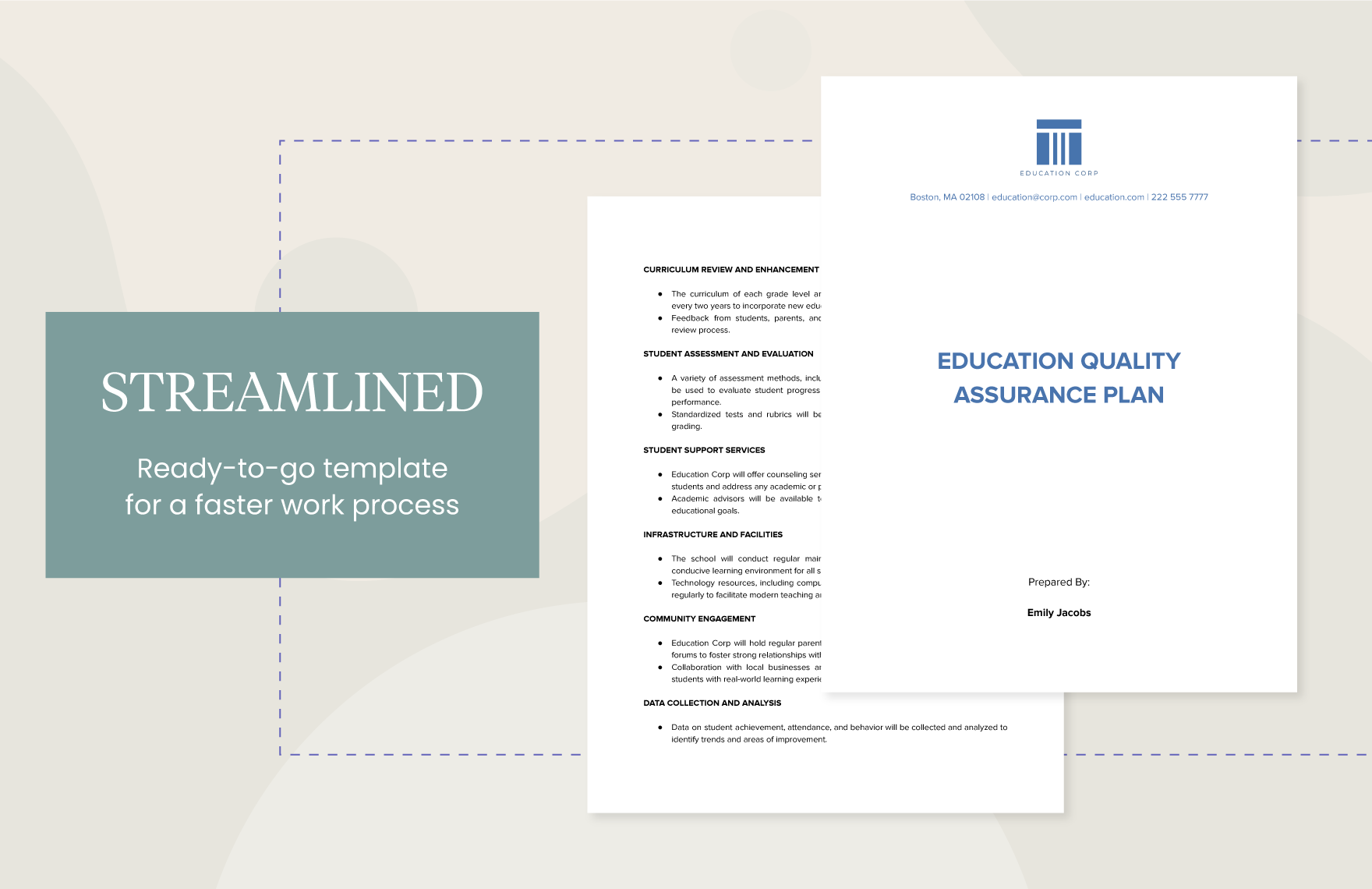 Education Quality Assurance Plan Template