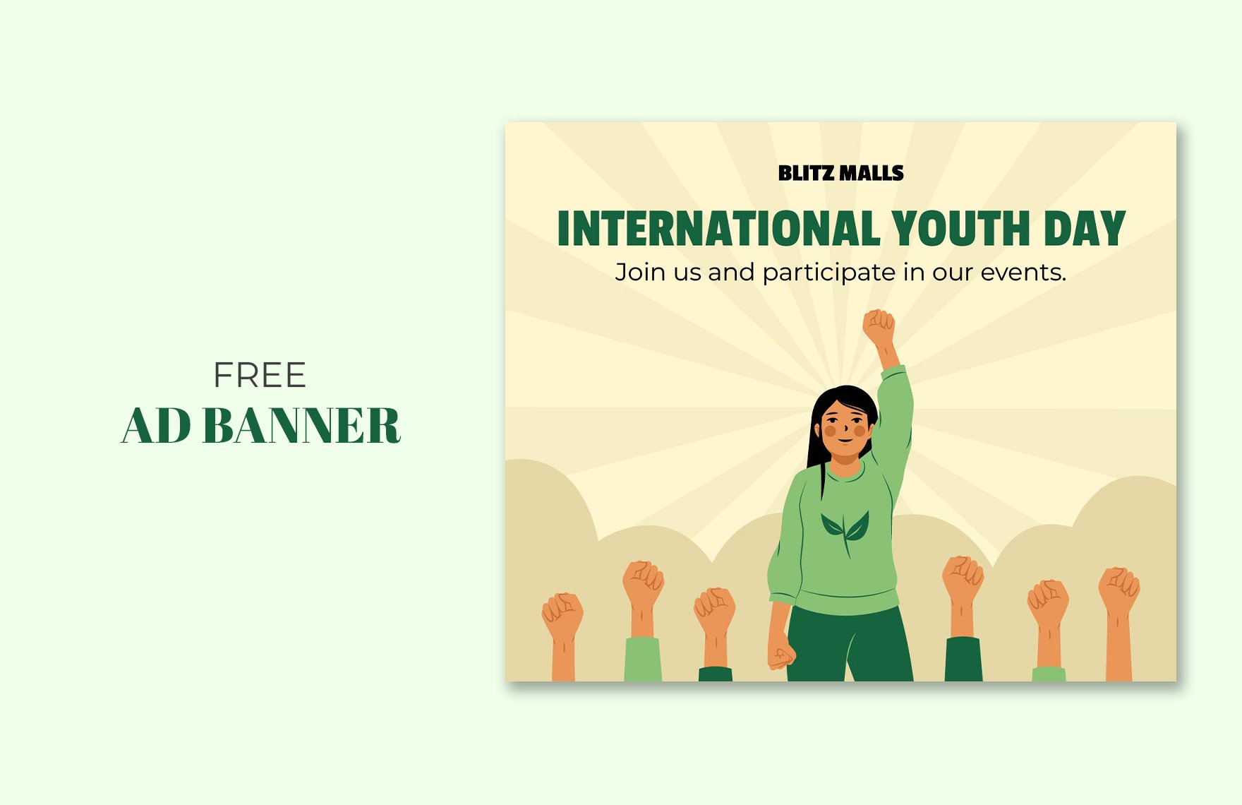 International Youth Day Ad Banner
