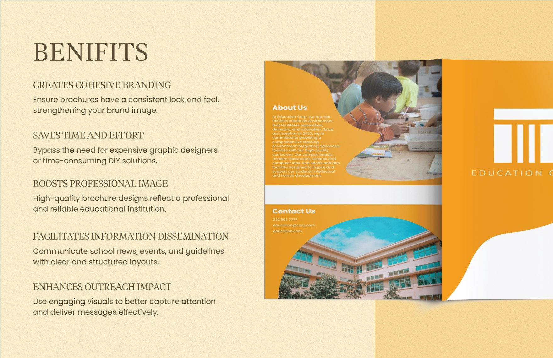 School Facilities Brochure Template