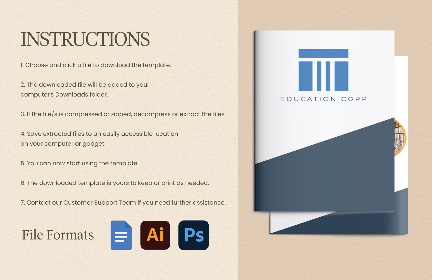 School Marketing and Promotional Brochure Template