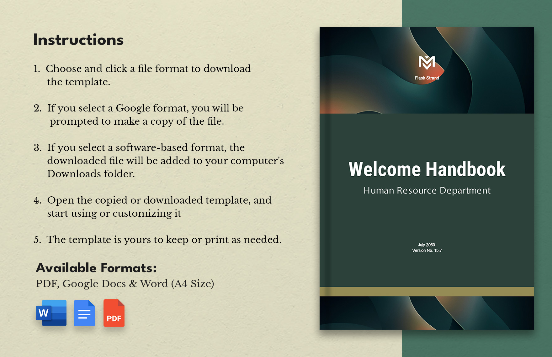Welcome Handbook Template