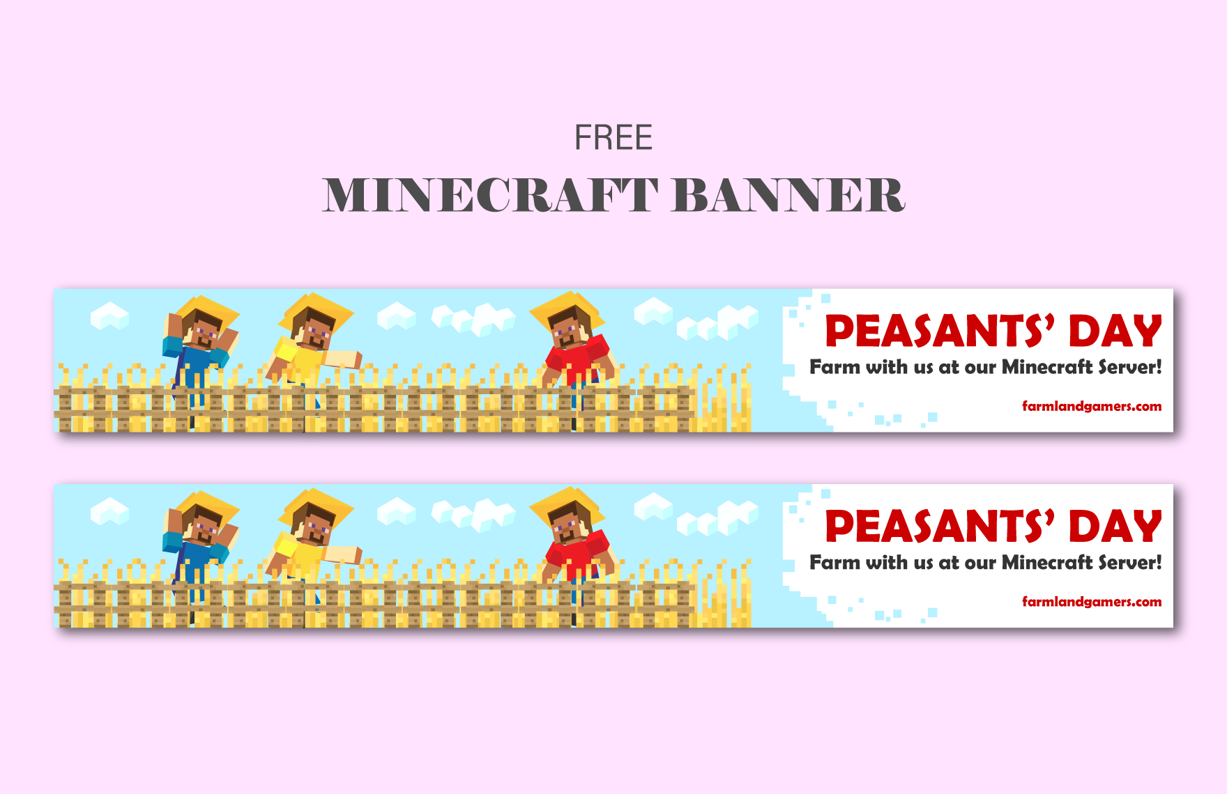 Peasants Day  Minecraft Banner