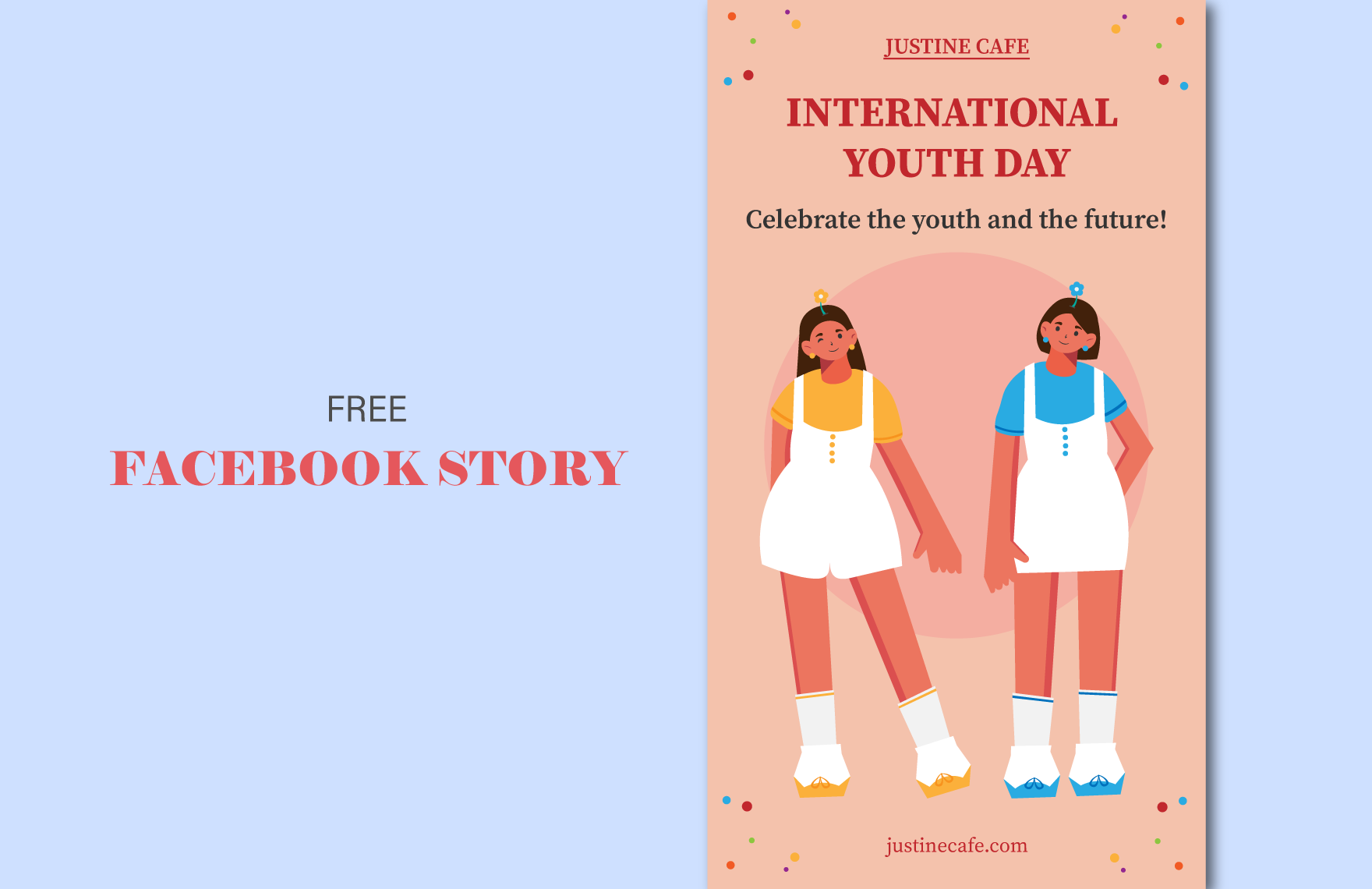 International Youth Day  Facebook Story in PDF, Illustrator, SVG, JPG