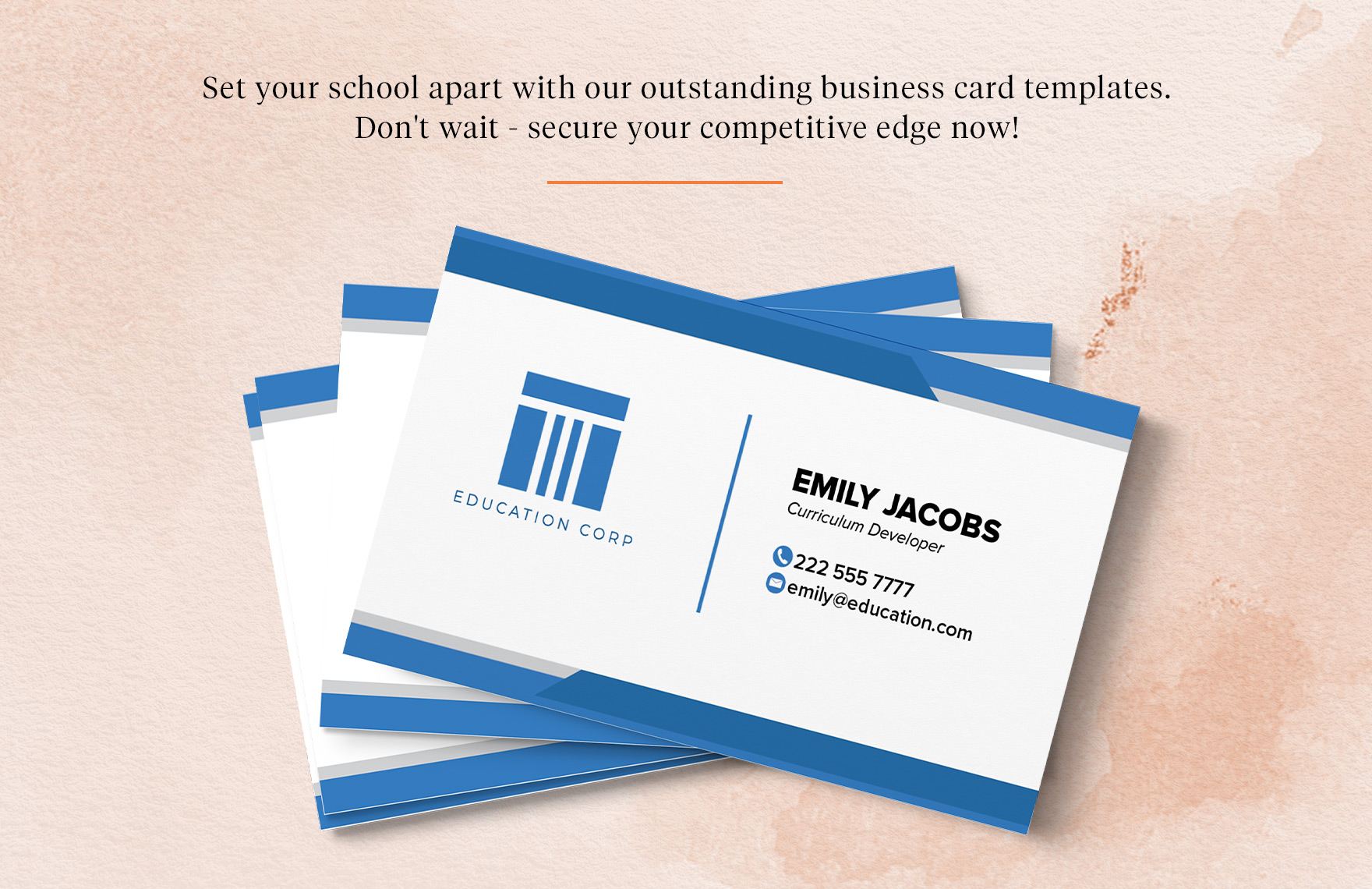 Curriculum Developer Business Card Template