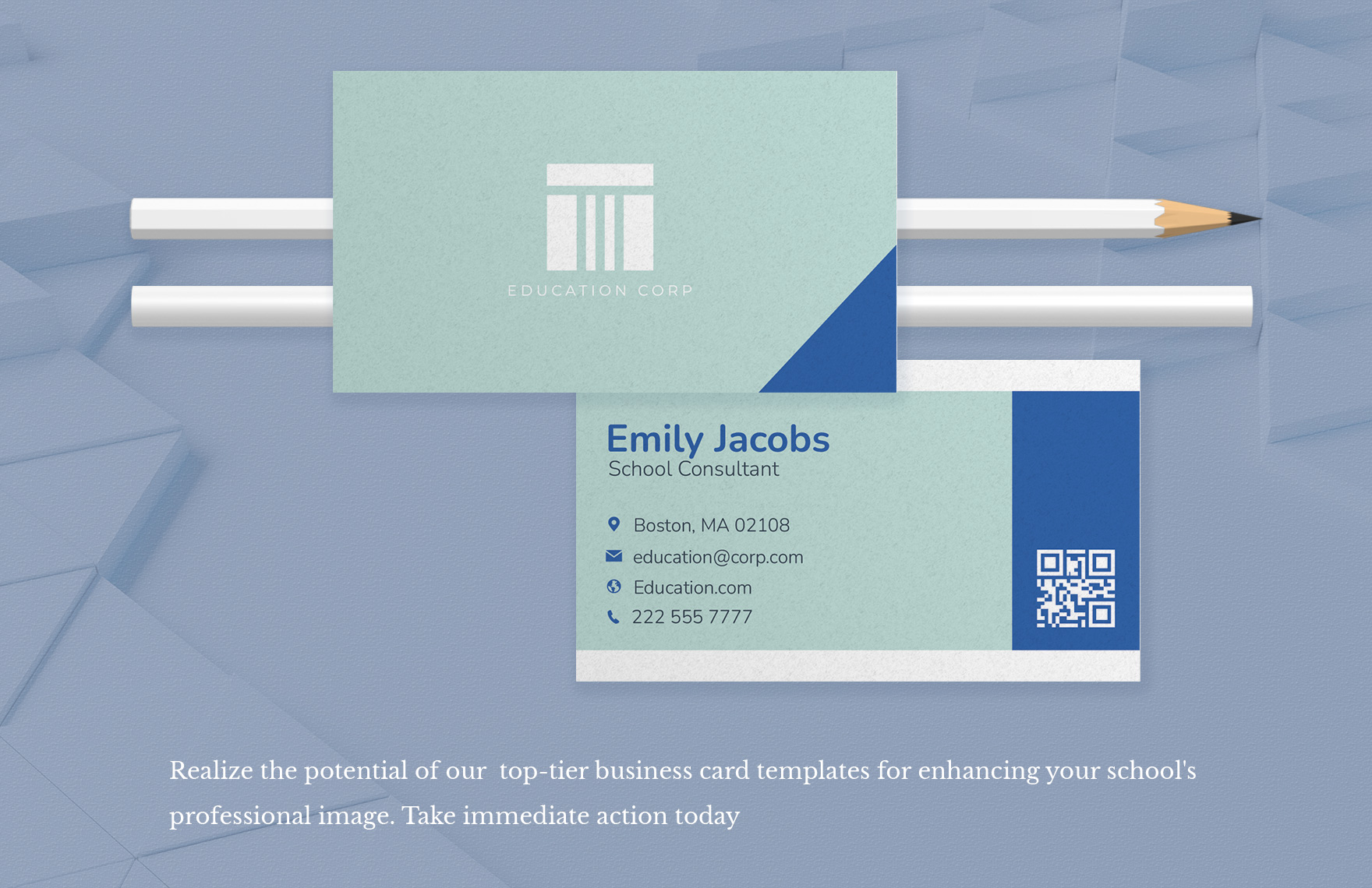School Consultant Business Card Template