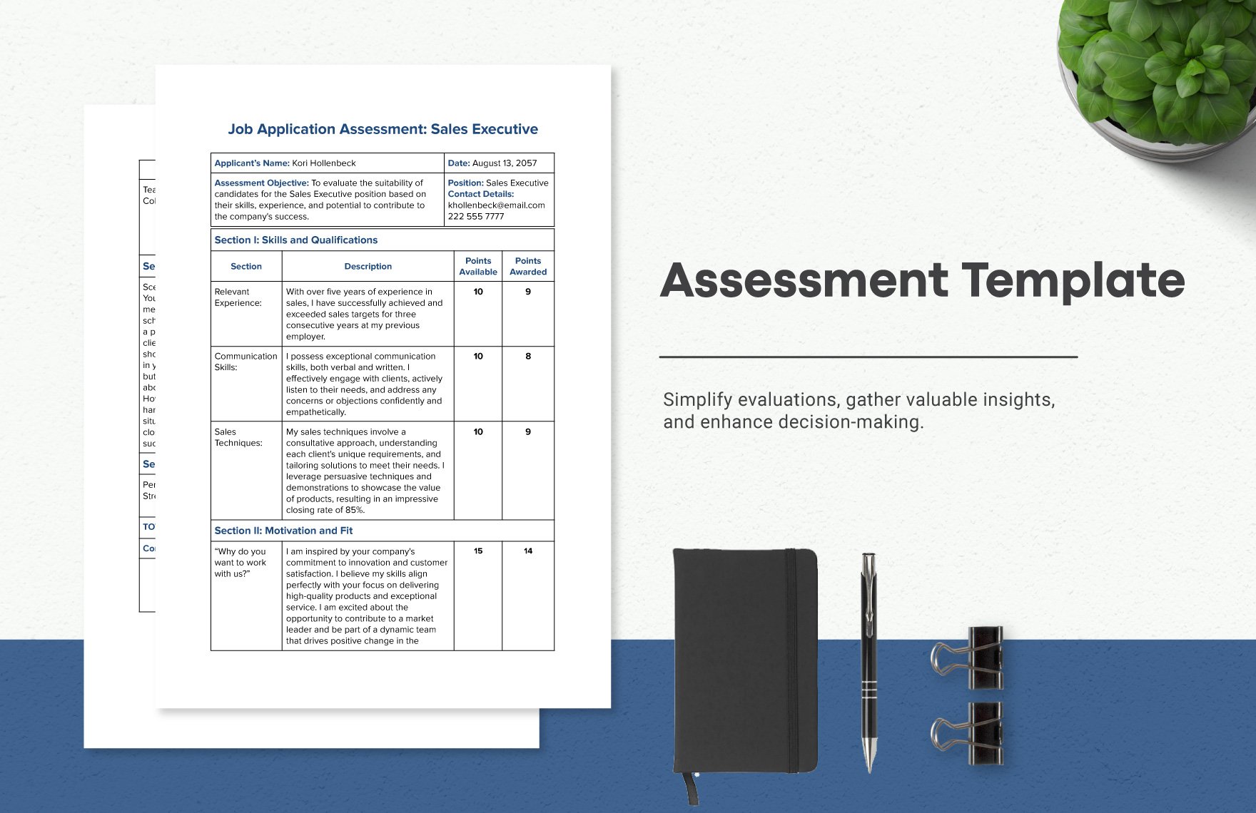 Free Assessment Template in Word, Google Docs, PDF