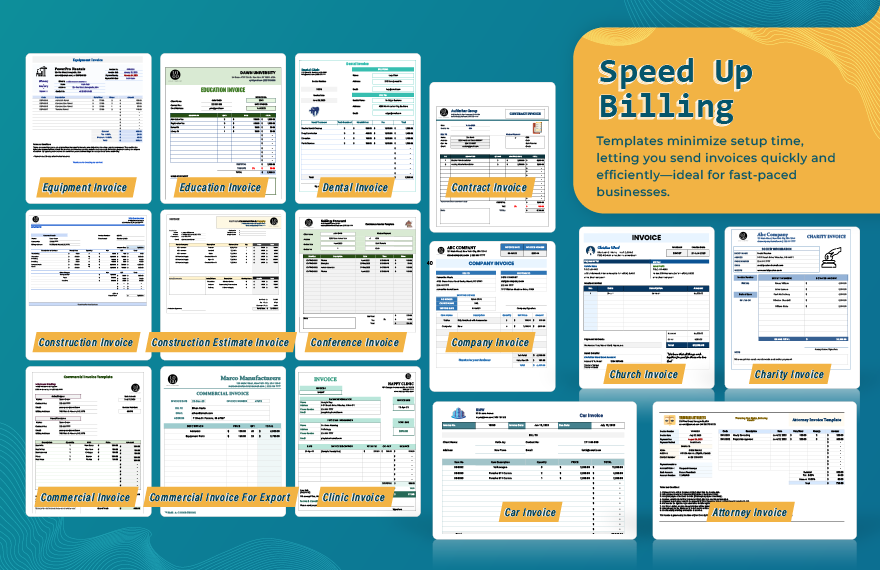 70+ Ultimate Invoice Template Bundle
