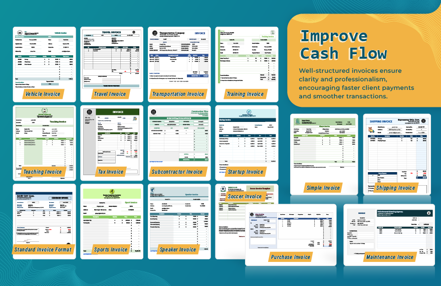 70+ Ultimate Invoice Template Bundle