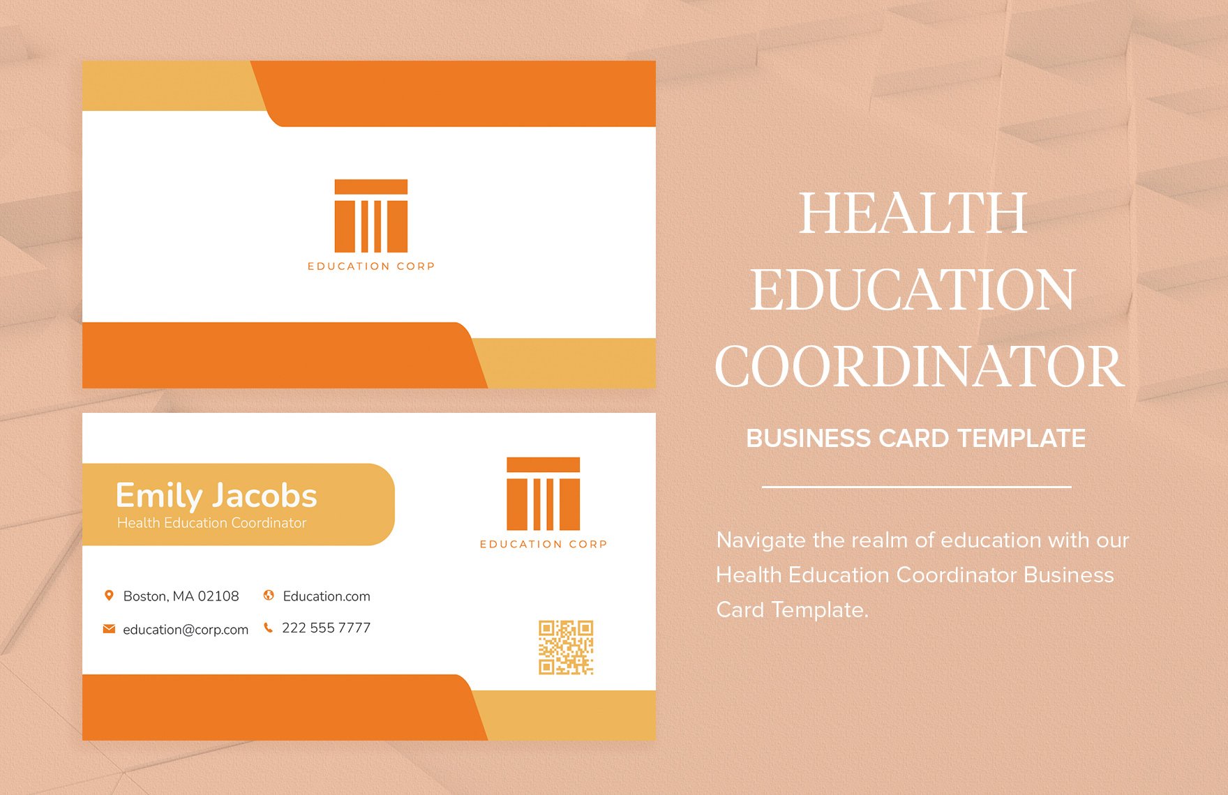School Policy Analyst Business Card Template