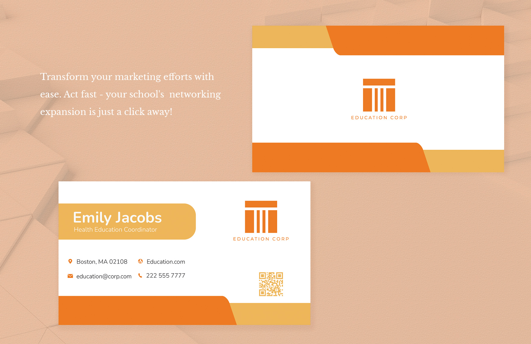 School Policy Analyst Business Card Template