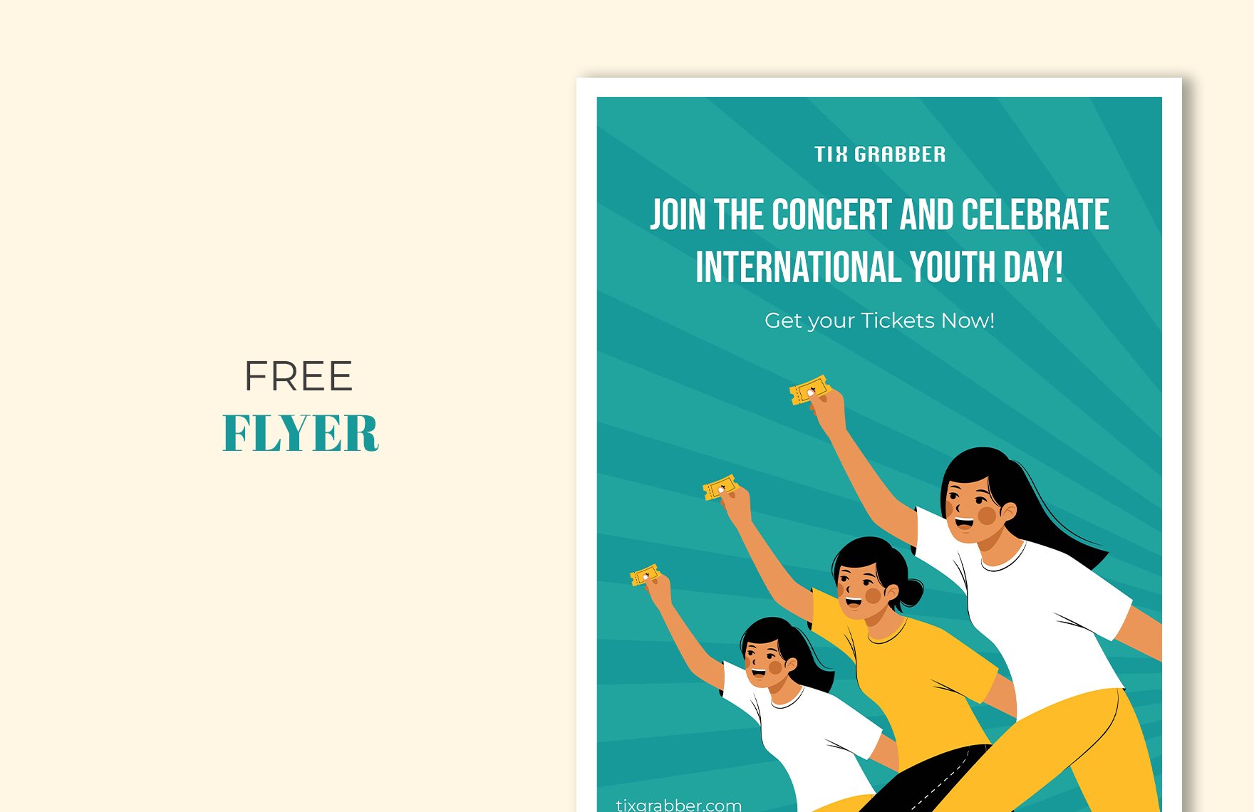 Free International Youth Day Flyer in PDF, Illustrator, SVG, JPG