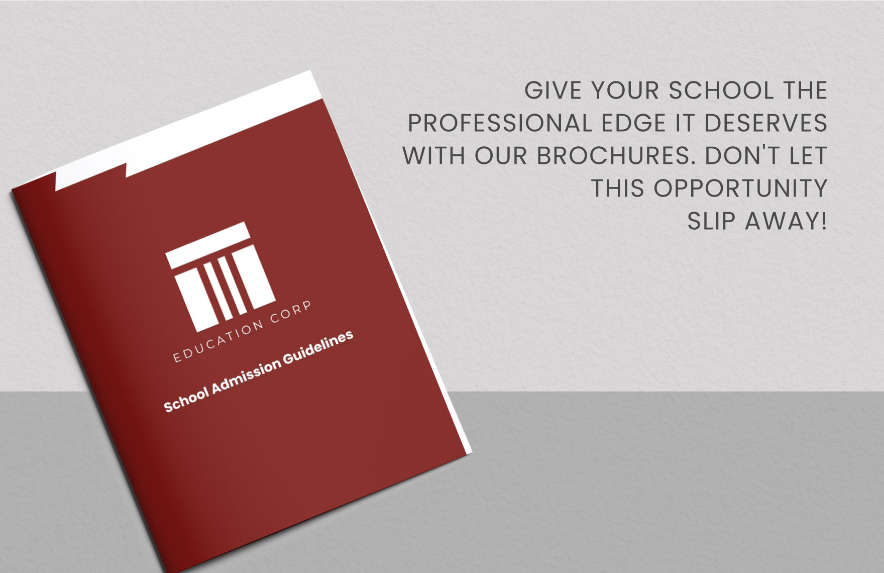 Admission Guidelines Brochure Template